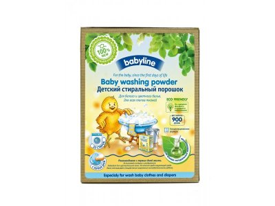 Порошок стиральный Babyline Nature детский на основе натуральных компонентов, 900 г 1-00120799_2
