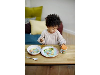Набор детской посуды Ebulobo Зоопарк Тарелочка, мисочка, поильник, ложечка 1-00187451_5