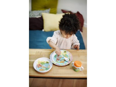 Набор детской посуды Ebulobo Зоопарк Тарелочка, мисочка, поильник, ложечка 1-00187451_6