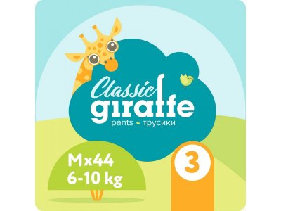 Подгузники-трусики Lovular Giraffe Classic M (6-10 кг), 44 шт. 1-00321661_3