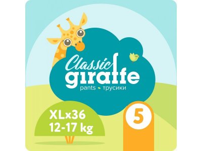 Подгузники-трусики Lovular Giraffe Classic XL (12-17 кг), 36 шт. 1-00321663_3
