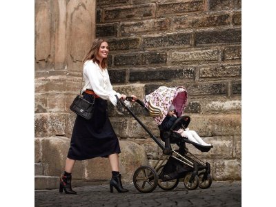 Коляска с прогулочным блоком и рамой Cybex Priam FE JS Cherubs 1-00321806_10