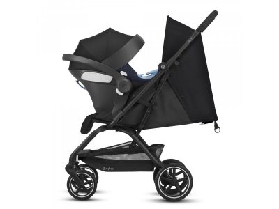 Прогулочная коляска книжка Cybex Eezy S+ 2 BLK с дождевиком и бампером 1-00321928_11