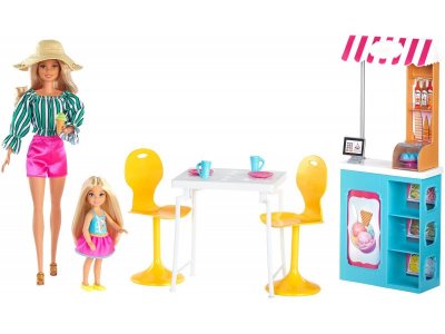 Набор игровой Barbie Магазин Кафе мороженое с куклой Барби и Челси 1-00322583_2