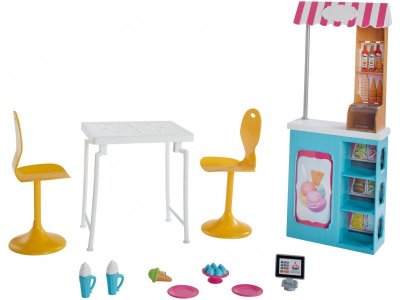 Набор игровой Barbie Магазин Кафе мороженое с куклой Барби и Челси 1-00322583_3