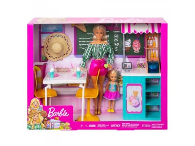 Набор игровой Barbie Магазин Кафе мороженое с куклой Барби и Челси 1-00322583_9