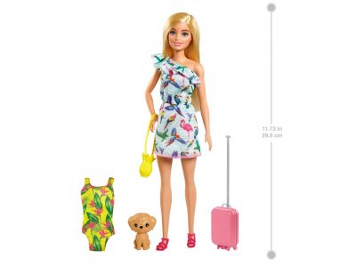 Набор игровой Barbie Кукла Барби блондинка в платье с питомцем и аксессуарами 1-00322590_4