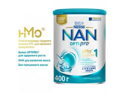 Смесь Nestle NAN 1 молочная сухая Optipro 400 г 1-00102461_11