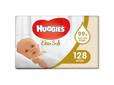 Салфетки влажные Huggies Elite Soft,128 шт. 1-00000141_1