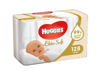 Салфетки влажные Huggies Elite Soft,128 шт. 1-00000141_5