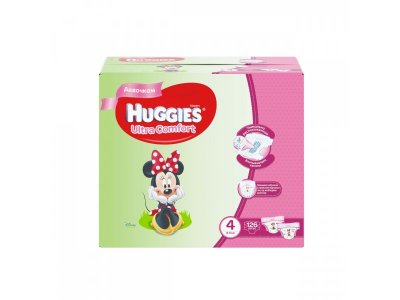 Подгузники Huggies Ultra Comfort для девочек 4 8-14 кг, Disney Box, 126 шт. 1-00020611_5