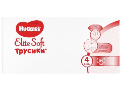 Подгузники-трусики Huggies Elite Soft 4 9-14 кг, 84 шт. 1-00191171_6