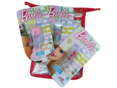 Набор декоративной косметики Angel Like Me Barbie Косметичка помада-фейсглиттер-тени 1-00324279_1
