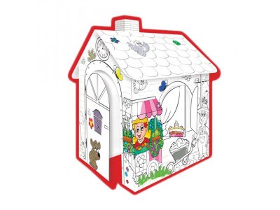 Домик-раскраска Mochtoys, картонный 1-00325046_1