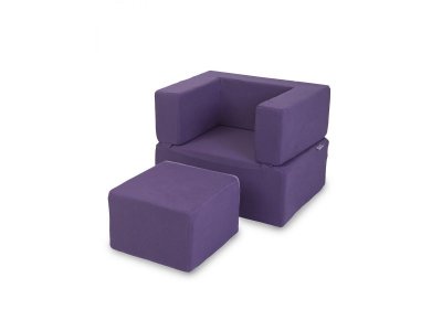 Кресло-трансформер Hotenok Черничный торт, мягкое 1-00325454_4