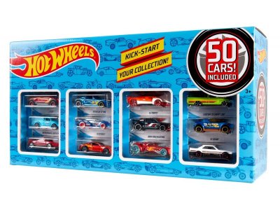 Набор подарочный Mattel Hot Wheels с базовыми машинками, 50 шт. 1-00325488_1