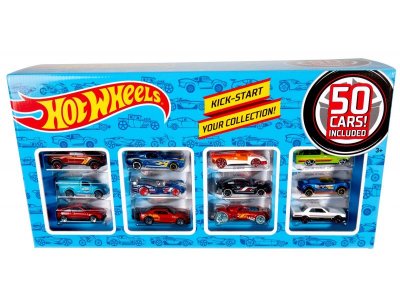 Набор подарочный Mattel Hot Wheels с базовыми машинками, 50 шт. 1-00325488_2