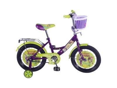 Велосипед двухколесный Сказочный патруль 16" салатовый/фиолетовый 100325988