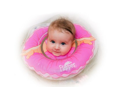 Круг на шею Roxy-Kids Flipper для купания малышей, Балерина 1-00122947_5