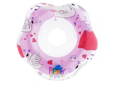Круг на шею Roxy-Kids Flipper для купания малышей, Лебединое озеро 1-00122948_1