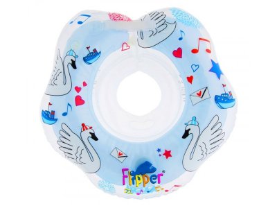 Круг Roxy-Kids, Flipper для купания на шею с музыкой Лебединое озеро 1-00122949_1