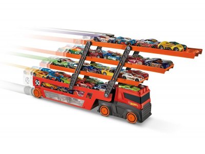 Игрушка Mattel Грузовик Hot Wheels Мега Тягач, с хранилищем для машинок 1-00328971_8