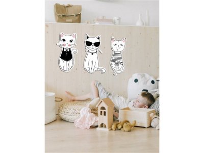 Наклейка-ночник Люми-Зуми Светящаяся кошка в очках 1-00329720_5
