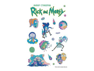 Книга Набор стикеров. Рик и Морти (формат А5, в пакете)   / Издательство Эксмо 1-00330316_1