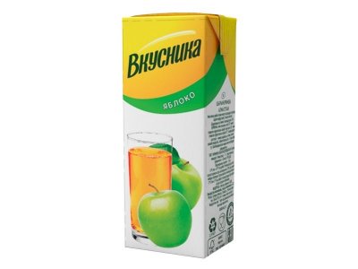 Напиток сокосодержащий Вкусника Яблочный 0,2 л 1-00331317_1