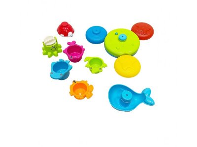 Набор игрушек для ванны Everflo Water animal, 7 предметов 1-00331356_1