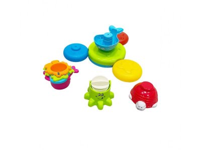 Набор игрушек для ванны Everflo Water animal, 7 предметов 1-00331356_2