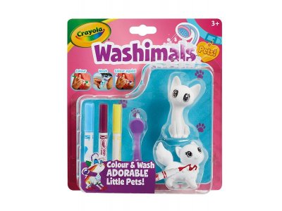 Игрушка Crayola фигурки для раскрашивания Washimals Котята - 2 фигурки 1-00331754_1