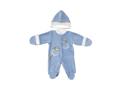 Комплект Veddi Одуванчики Комбинезон, шапочка голубой 100332423