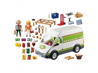 Конструктор Playmobil Ферма: Продуктовый фургон 1-00333134_1