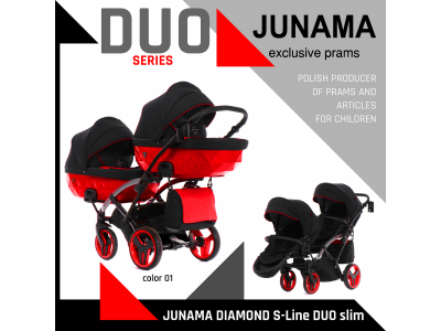 Коляска для двойни 2 в 1 Junama Diamond Duo Slim 1-00333761_16