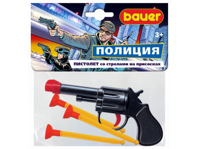 Игрушка Bauer Полицейский пистолет со стрелами на присосках 1-00334176_3