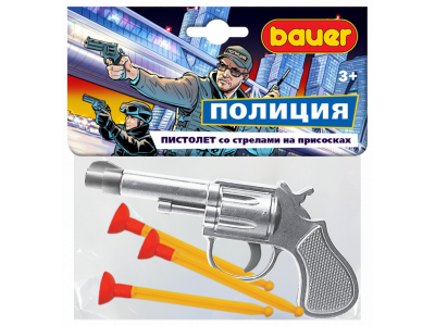 Игрушка Bauer Полицейский пистолет со стрелами на присосках 1-00334176_4