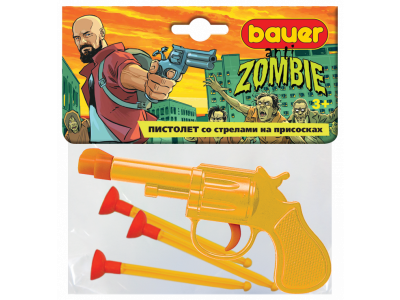 Игрушка Bauer Пистолет со стрелами на присосках. Охотник на зомби 1-00334178_2