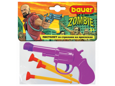 Игрушка Bauer Пистолет со стрелами на присосках. Охотник на зомби 1-00334178_3