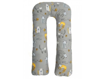 Наволочка к подушке для беременных AmaroBaby U-образная, 340*35 см, поплин 1-00334331_1