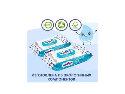 Туалетная бумага влажная детская YokoSun, 42 шт. 1-00335027_5