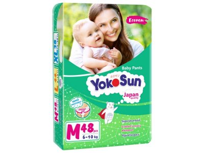 Подгузники-трусики детские YokoSun Econom M (6-10 кг) 48 шт. 1-00252895_8