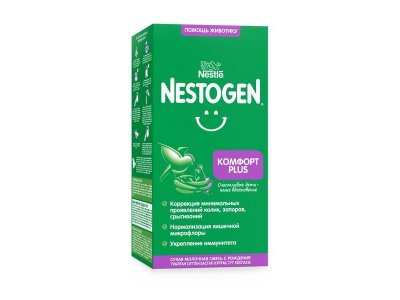 Смесь Nestle Nestogen 1 Комфорт Plus от колик, запоров, срыгиваний с бифидобактериями 350 г 1-00218308