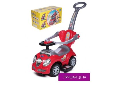 Каталка детская Babycare Cute Car (резиновые колёса, музыкальный руль) 1-00255045_4