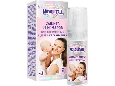 Молочко-спрей Mosquitall Нежная защита для младенцев и беременных женщин 100 мл 1-00336221_1
