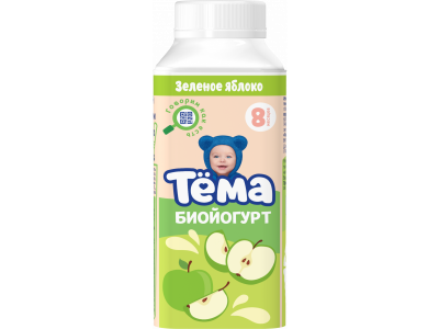 Биойогурт Тёма зеленое яблоко 2,8% 210 г 1-00001413_2