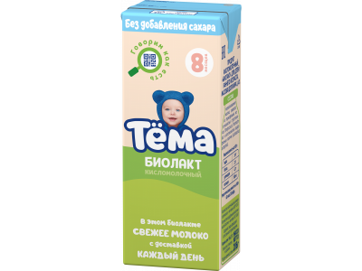 Биолакт Тёма 3,4% без сахара 206 г ТBA Slim 1-00107641_1