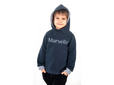 Джемпер для мальчика Марвелин c капюшоном 1-00339144_1