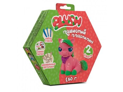 Пластилин пушистый Волшебный мир Plush, 160 г 1-00273930_1