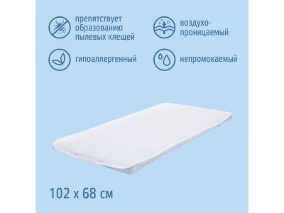 Наматрасник Nuovita Aquastop Friends-500 на 4-х резинках, 102*68 см 1-00339160_8